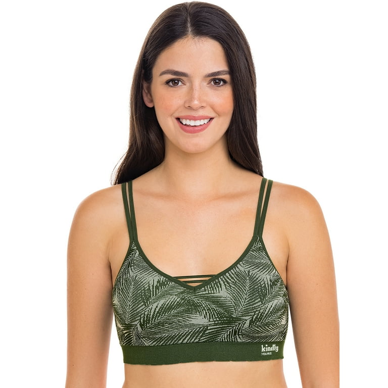 OYOANGLE Women's 5 Piece Set Floral Lace Wireless Bra V Neck Padding  Bralettes Camisole Everyday Bras Multicolor S at  Women's Clothing  store