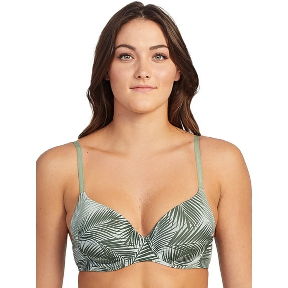 Kindly Yours Women’s Sustainable Tailored Full Coverage T-Shirt Bra, Sizes 34A-40DD
