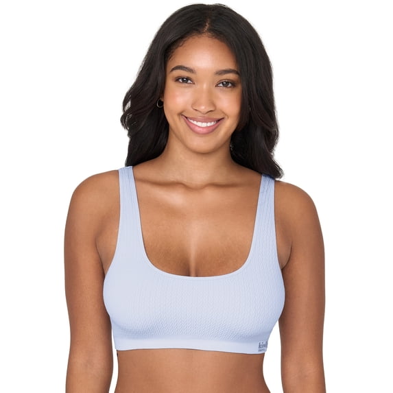 Kindly Yours Women’s Wire-Free Seamless Knit-Texture Bralette, Sizes S-XXXL