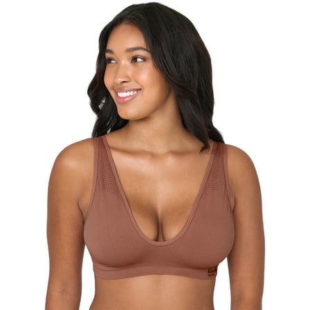 Kindly Yours Women’s Wire-Free Seamless Plunge Bralette, Sizes S-XXXL