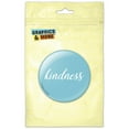 thumbnail image 1 of Kindness Be Kind Happy Script on Light Blue Pinback Button Pin Badge, 1 of 2