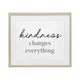 thumbnail image 1 of Stupell Industries Coastal Kindness Changes Everything Birch Framed Print Under Glass, 21 x 17, by Lettered and Lined, 1 of 8