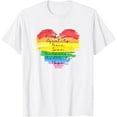 thumbnail image 1 of Kindness Equality Diversity Shirt Rainbow Heart Pride Gift T-Shirt mens t shirt，black，women，funny，misfits，men，journey，t-shirt, 1 of 4