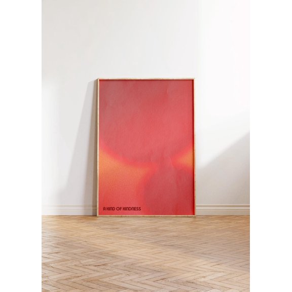 Kindness Gradient Abstract Poster, Unframed Paper Poster 8x10in