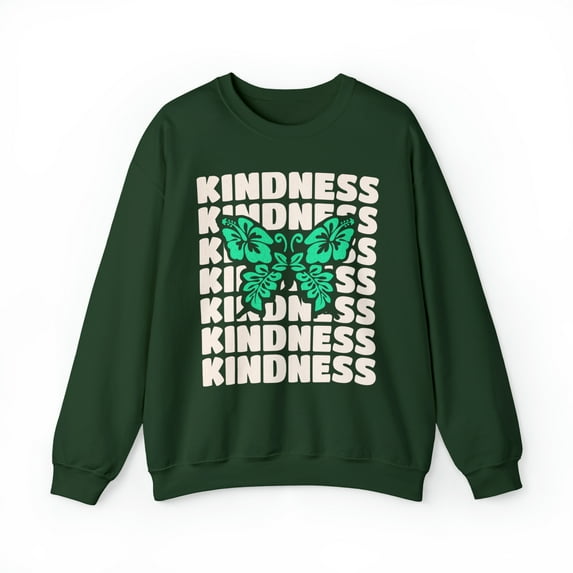 Kindness Inspirational Unisex Sweatshirt, Be Kind - Butterfly