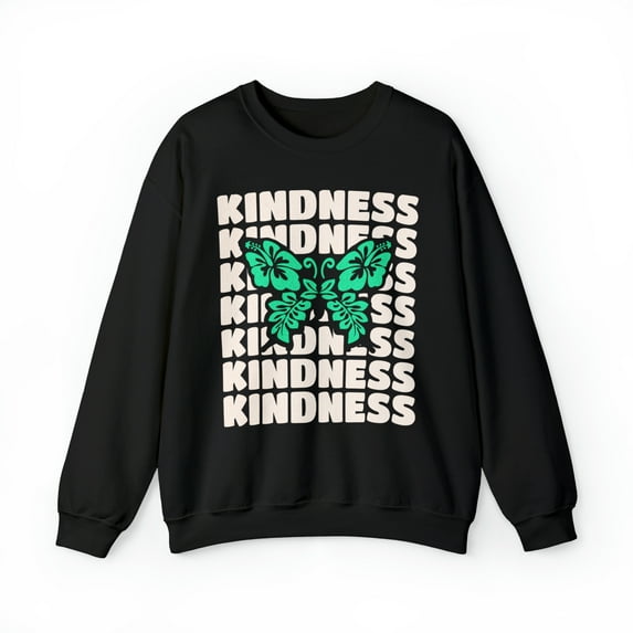 Kindness Inspirational Unisex Sweatshirt, Be Kind - Butterfly