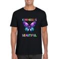 thumbnail image 1 of Kindness Is Beautiful Positive Message Inspirational Cute T-Shirt, for men & women, up to size 5XL, 1 of 3