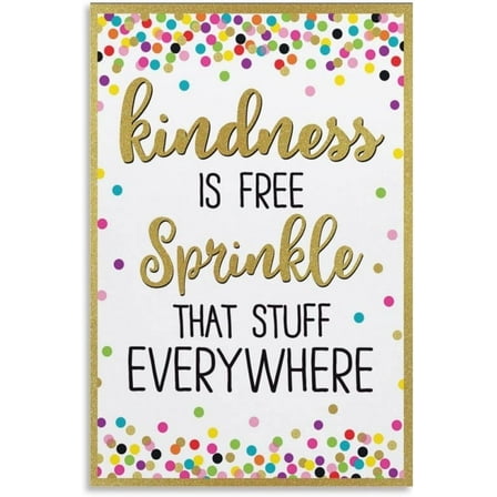Kindness Is Free Sprinkle That Stuff Everywhere Positive Poster Classroom Poster Educational Wall  Wall Art Print Modern Family Bedroom Decor Posters