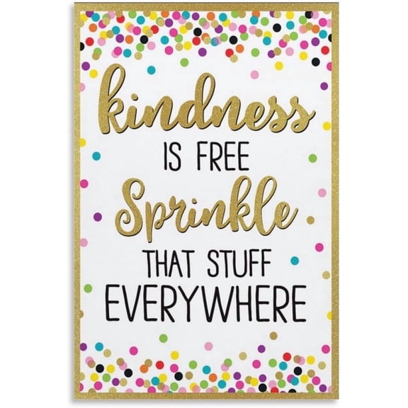 Kindness Is Free Sprinkle That Stuff Everywhere Positive Poster Classroom Poster Educational Wall Wall Art Print Modern Family Bedroom Decor Posters