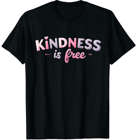 Kindness Is Free Sweatshirt Sprinkle It Everywhere Sweatshirt Be Kind Teacher Sweatshirts Graphic Black T-Shirt for Men and Women