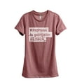 thumbnail image 1 of Kindness Is Gangster As Heck Women's Fashion Relaxed T-Shirt Tee Heather Rouge Small, 1 of 3