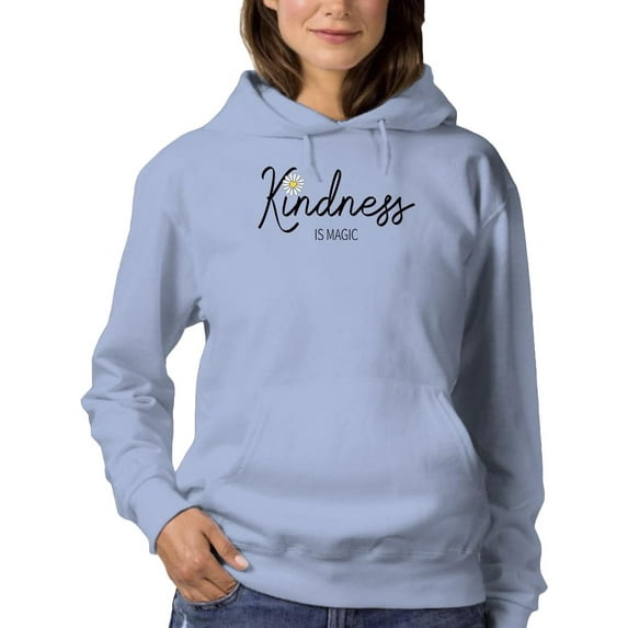 Kindness Is Magic Daisy Hoodie Women -Image by Shutterstock, Female Large