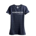 thumbnail image 1 of Kindness Is Magic Women's Fashion Relaxed T-Shirt Tee Heather Navy X-Large, 1 of 3