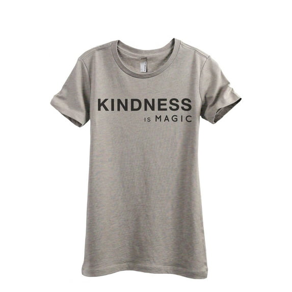 Kindness Is Magic Women's Fashion Relaxed T-Shirt Tee Heather Tan Large