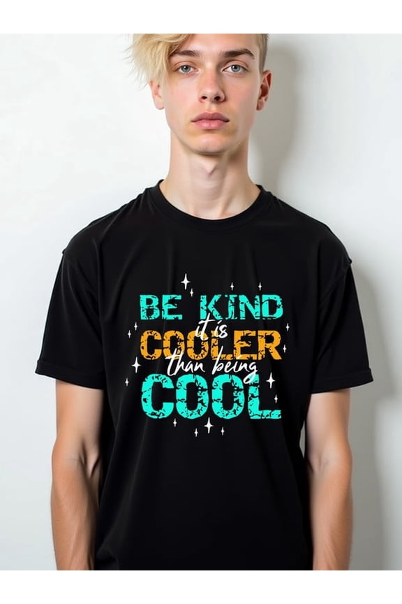 Kindness Matters: Be Kind T-Shirt mens round neck T-shirt black summer gifts Soft and comfortable Fashion Unisex Shirt Cotton tshirts