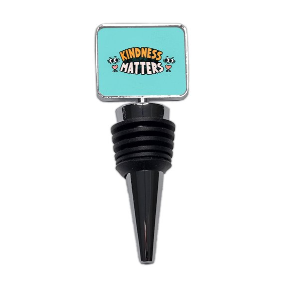 Kindness Matters Cute Wine Bottle Stopper Cap Plug