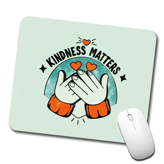 Kindness Matters Love Mouse Pad Low Profile Gaming Mat