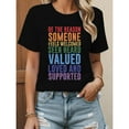 thumbnail image 1 of Kindness Matters Tee - Uplifting 'Be the Reason Someone Feels Welcomed' Shirt - Soft Cotton Inspirational Tops for Daily Positivity, 1 of 6