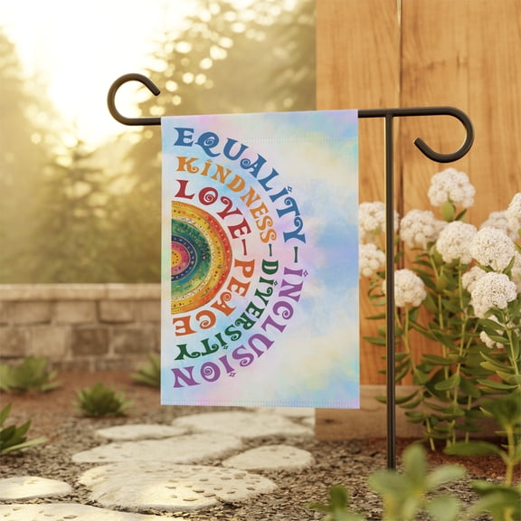 Kindness Peace Equality Love Inclusion Hope Diversity Flag ID-0518-RIH0