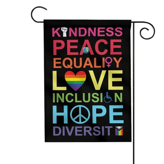 Kindness Peace Equality Love Inclusion Hope Diversity Flag, LGBT Pride Flag ID-0208-NZF2