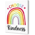 thumbnail image 1 of Kindness Quote Wall Art,Choose Kindness Canvas Frame Poster Print,Growth Mindset Wall Art for Kids Classroom Nursery Bedroom Decor,Rainbow Inspirational Wall Art Y443, 1 of 6