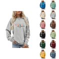 thumbnail image 1 of Kindness Sweatshirt for Women 2026 Casual Fall Winter Long Sleeve Crewneck Graphic Sweatshirt Pullover Tops, 1 of 4