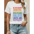 thumbnail image 1 of Kindness T-Shirt for Men Women - Uplifting 'Be the Reason Someone Feels Welcomed' Quote - Soft Cotton Unisex Tee for Daily Encouragement, 1 of 6