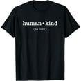 thumbnail image 1 of Kindness Tee human kind (be both) T Shirt Black X-Large, 1 of 4