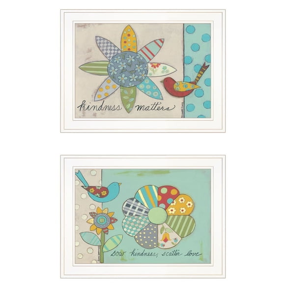 Kindness by Bernadette Deming Print Wall Art Wood Multi-Color