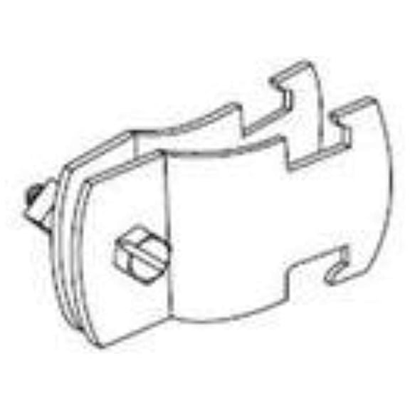 Kindorf C 105 2 1/2 Rigid Strut Strap, 2-1/2", Steel, Galv-Krom Finish