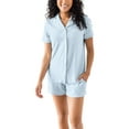 thumbnail image 1 of Kindred Bravely Clea Maternity Pajamas & Postpartum Lounge Sets for Women, Short Sleeve Nursing Pajamas (Mist, X-Large), 1 of 5