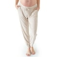 thumbnail image 1 of Kindred Bravely Everyday Maternity Joggers/Lounge Pants for Women (Oatmeal Heather, Small Tall), 1 of 5