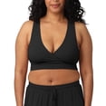 thumbnail image 1 of Kindred Bravely French Terry Nursing Bra for Breastfeeding and Sleep, Racerback Crossover, Soft and Stretchy Maternity Bra (Black, Small), 1 of 6