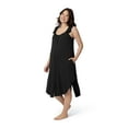 thumbnail image 1 of Kindred Bravely Labor and Delivery Gown, 3 in 1 Hospital Gowns for Women Labor Delivery, Ruffle Straps (Black, Medium/Large), 1 of 6
