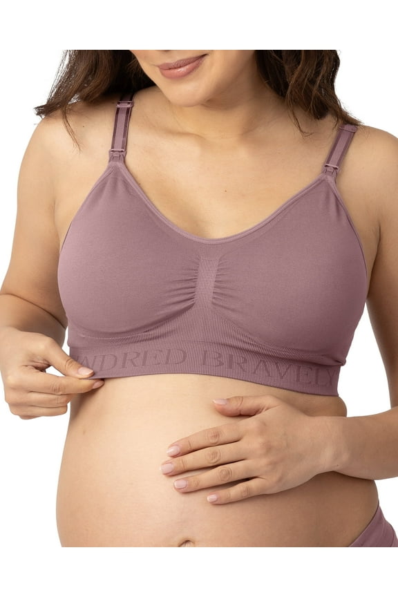 Sublime Seamless Nursing Bra | Wireless Maternity & Postpartum Bra | Premium Nursing Bras (Twilight, X-Large)