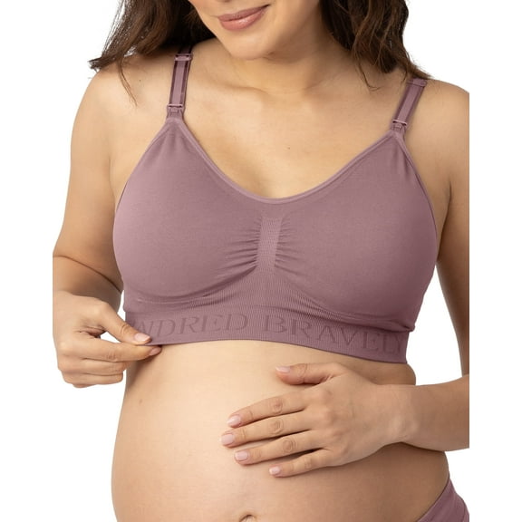 Kindred Bravely Sublime Seamless Nursing Bra | Wireless Maternity & Postpartum Bra | Premium Nursing Bras (Twilight, 2X)