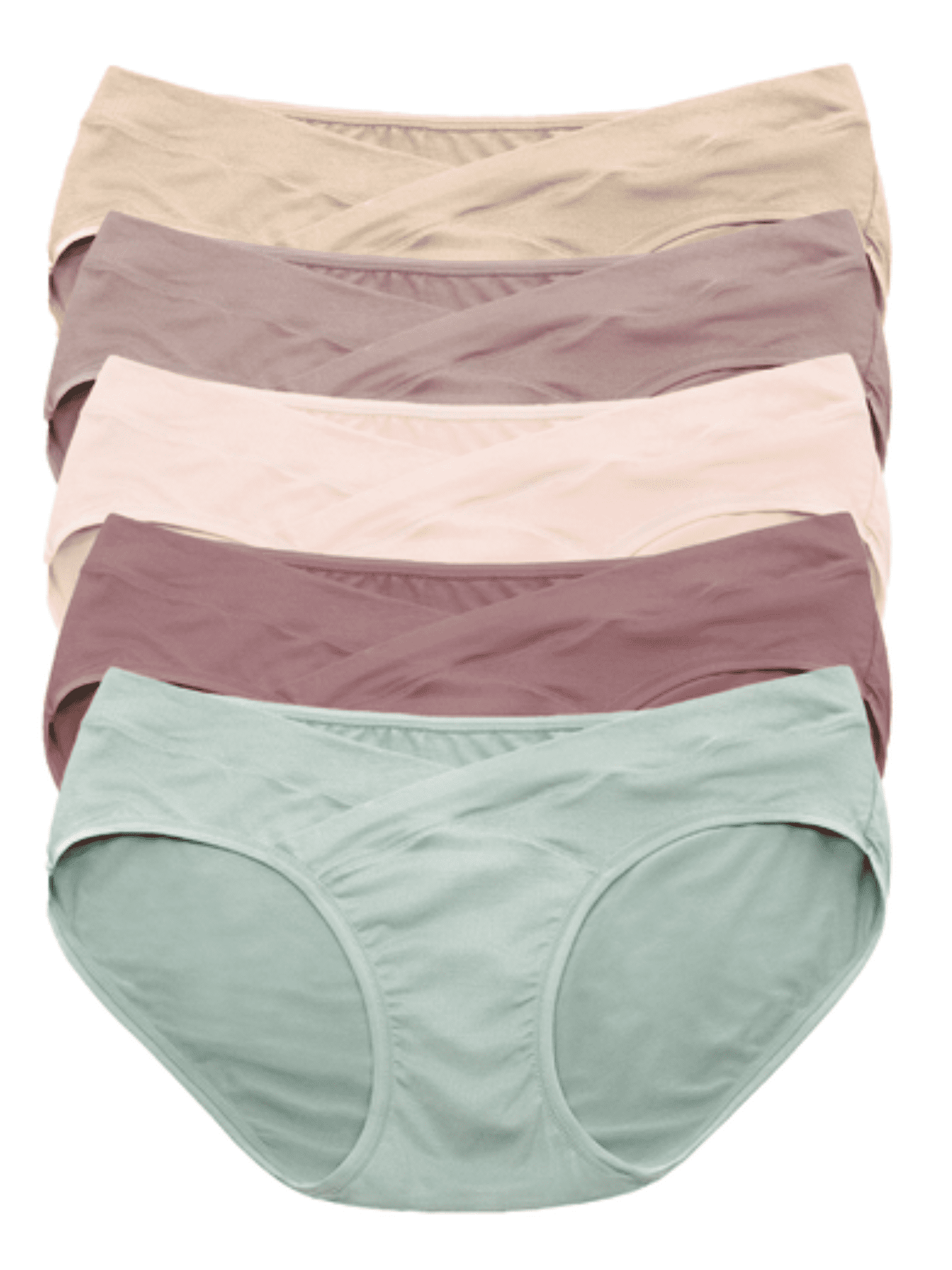 Emprella Maternity Underwear Under Bump, 5 Pack Panties for