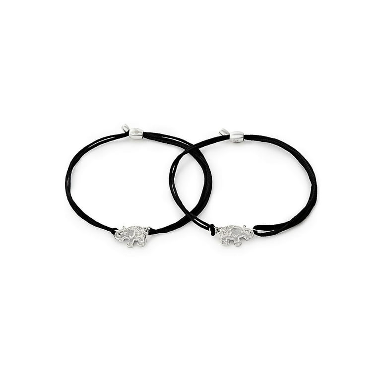 Alex and Ani Kindred Cord Elephants Sterling Silver Bangle