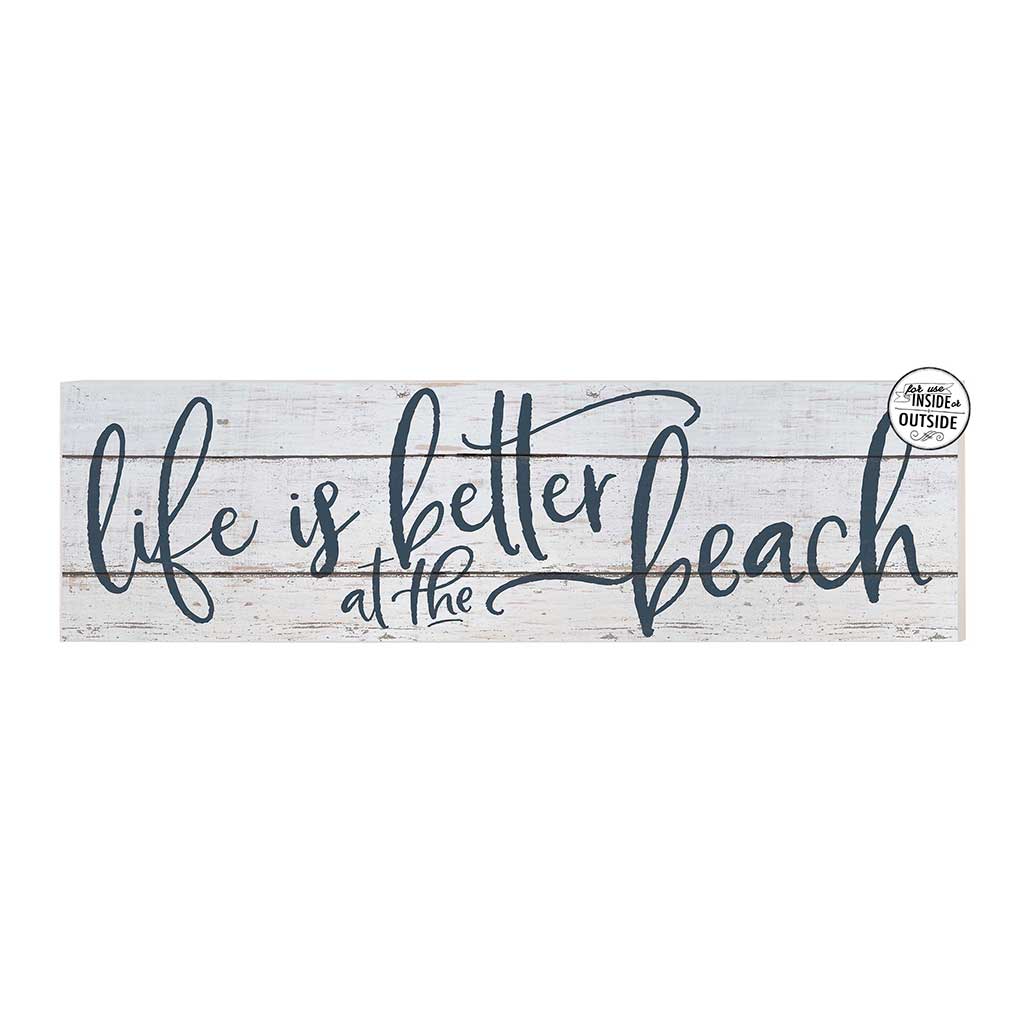 Kindred Hearts "Life Is Better On The Lanai" Sign - 11x20", Ocean/White, Indoor/Outdoor