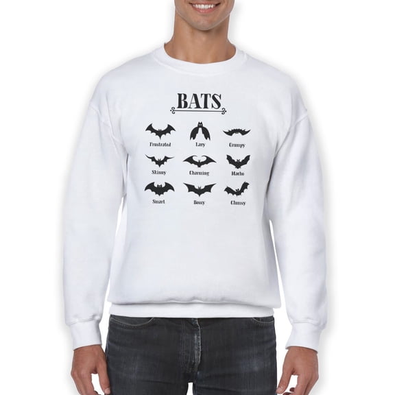 Kinds Of Bats Men Sweatshirt, Male XX-Large