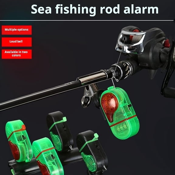 KinePeak Fish bite alarm and strike indicator,New Fishing Bite Alarm, Sensitive Electronic Fishing Alarms Indicator, Sound Bite Alert Bell with LED Lights