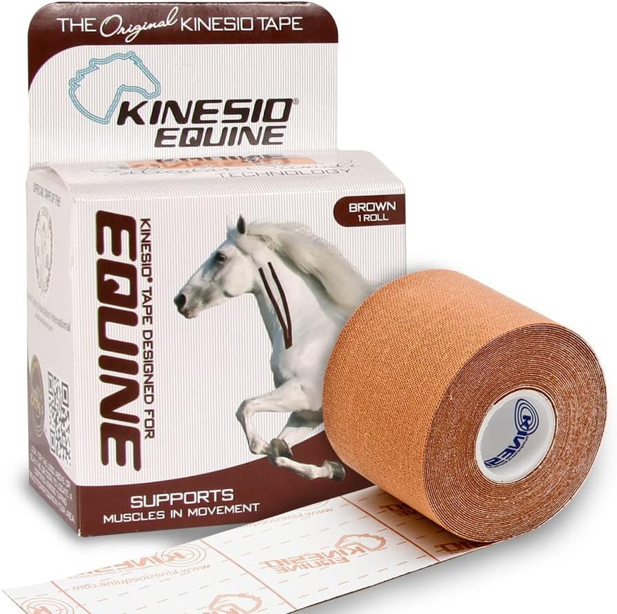 Kinesio Equine Kinesiology Tape for Horses 2 in x 16.4 ft. (Brown