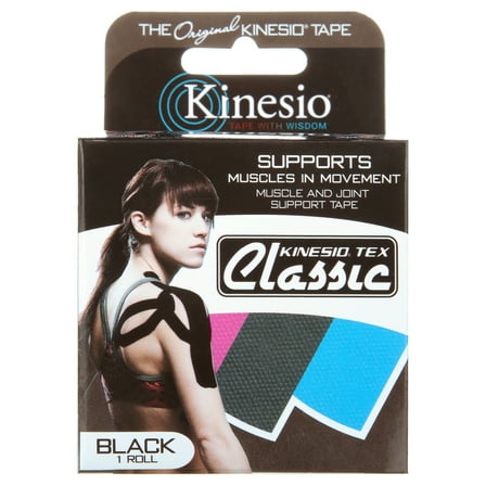 Kinesio Tape, Tex Classic, 2" x 4.4 yds, Black