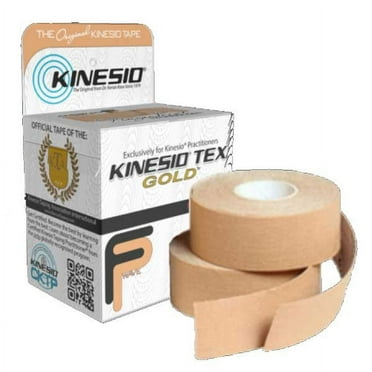 Kinesio Tape, Tex Gold FP, 1" x 5.5yds, Beige, 1 pkg of 2 rolls