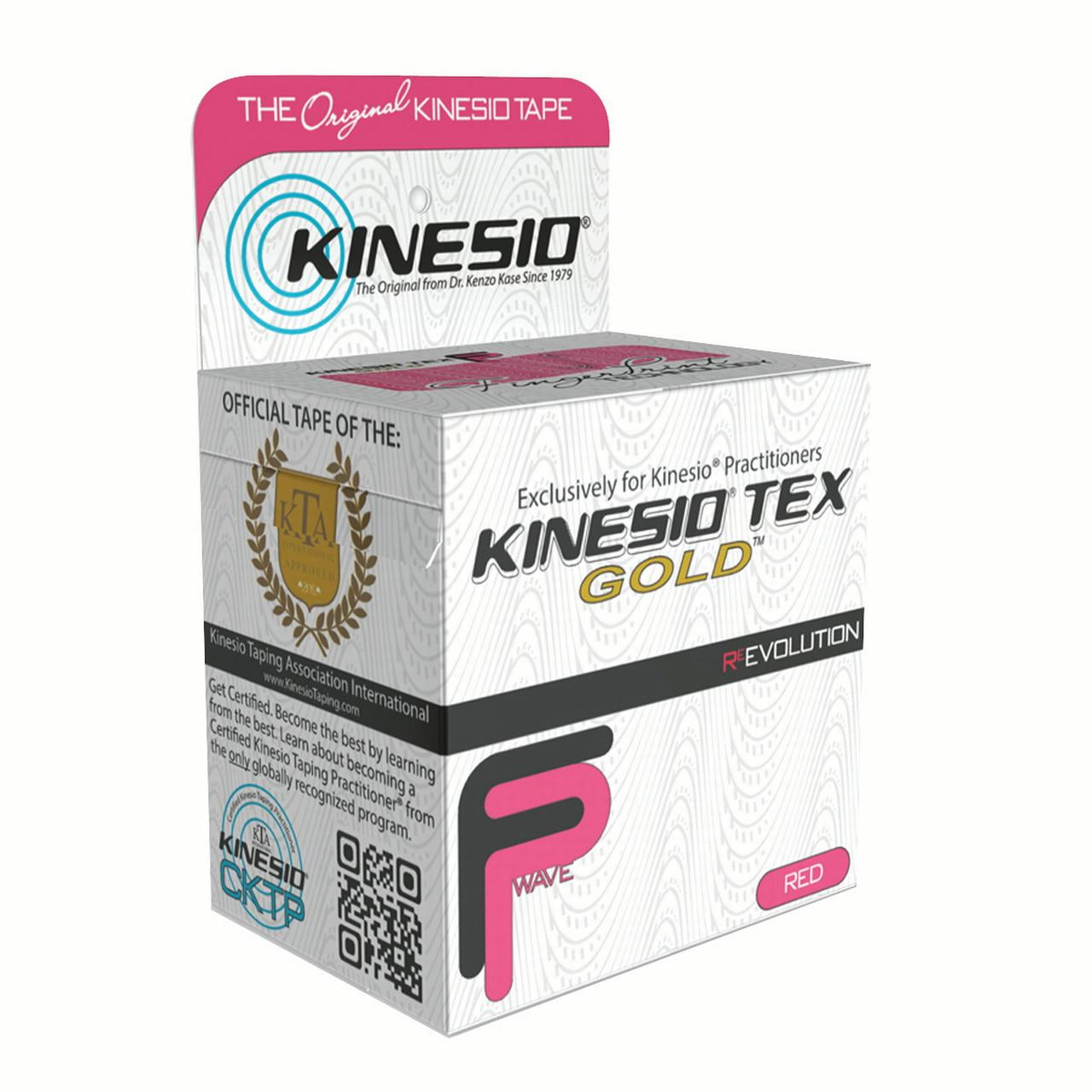 Kinesio Tape, Tex Gold FP, 2 x 5.5 yds, Red, 1 Roll