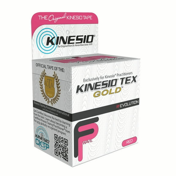 Kinesio Tape, Tex Gold FP, 2" x 5.5 yds, Red
