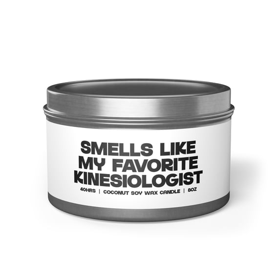 Kinesiologist Kinesiology Graduation Tin Candle Gifts Home Office Decor