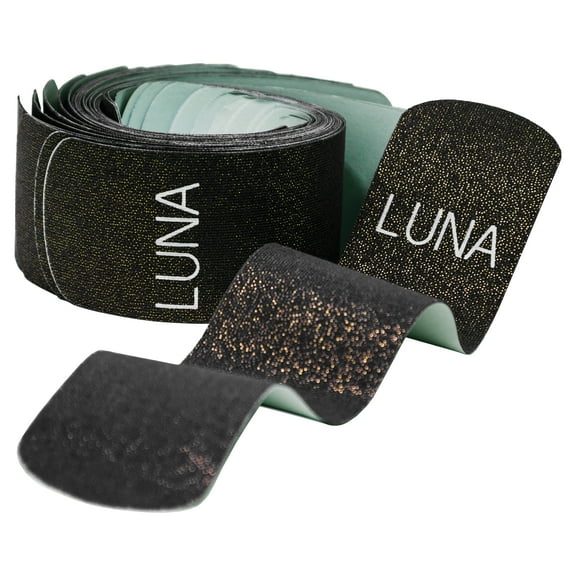 Kinesiology Pro Tape Strips (20 Pre-cut Roll, 10" x 2", Flex Stretch) for Medical / Sports / Athletic / Kinetic Ktape Muscle Brace / Physical Therapy Rock it Sport K! (20 Count, 10"x2", Starry Black)