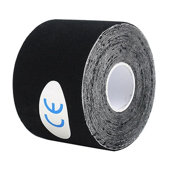 Kinesiology Tape, Breathable Cotton Sports Tape, Athletic Elastic Kneepad Muscle Pain Relief Knee Tape For Gym Running Football, Uncut Per Roll 16.4ft/5m