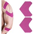 thumbnail image 1 of Kinesiology Tape, Muscle Support Adhesive Elastic Athletic Sports Tape Therapy Recovery V Type for Knees, Shoulder, Joint Pain Relief(10 PCS, Pink), 1 of 8